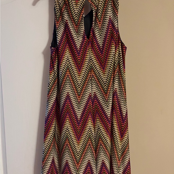 Perceptions Multicolor Zigzag Midi Dress - Picture 2 of 3